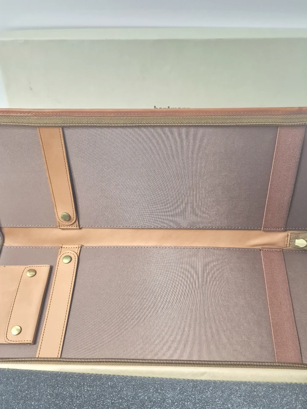 Tan Leather Travel Accessories Organizer